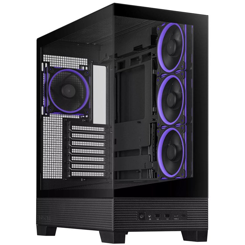 Asus A31 PLUS ATX Mid Tower Gaming PC Case - Black (4 ARGB Fans Included) Asus A31 PLUS ATX Mid Tower Gaming PC Case - Black (4 ARGB Fans Included)